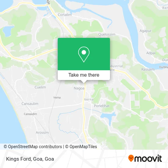 Kings Ford, Goa map
