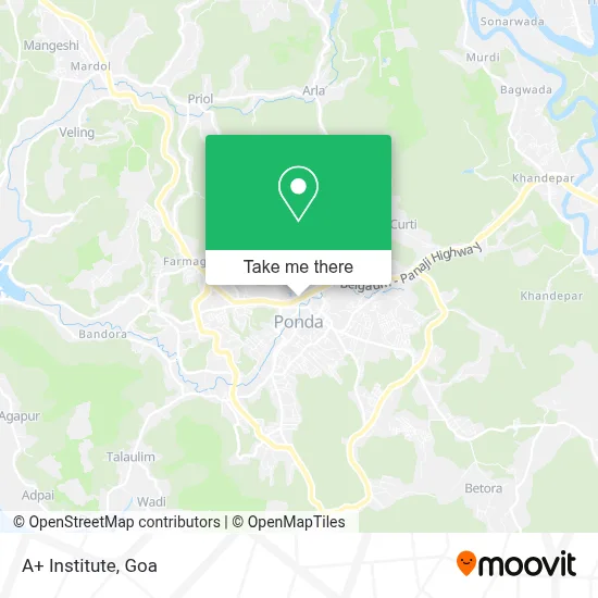 A+ Institute map