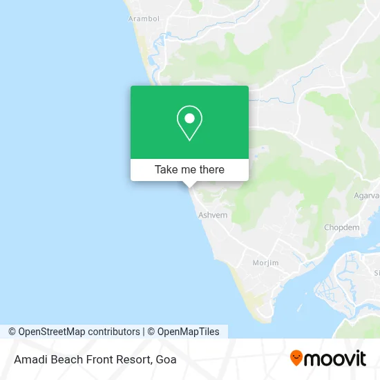 Amadi Beach Front Resort map