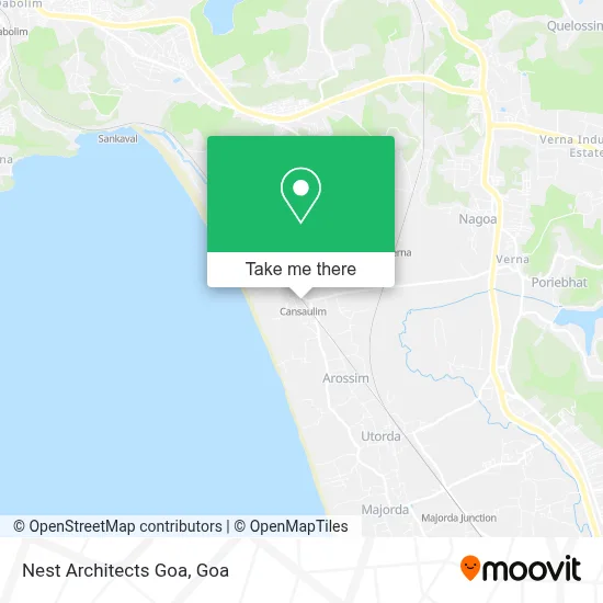 Nest Architects Goa map
