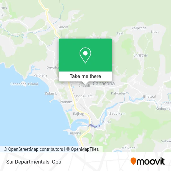 Sai Departmentals map