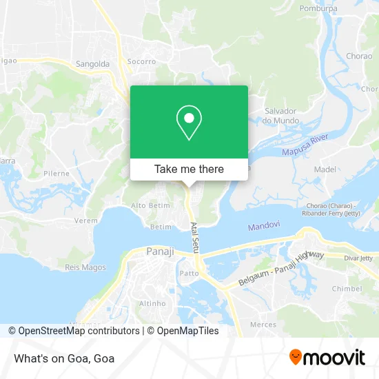 What's on Goa map