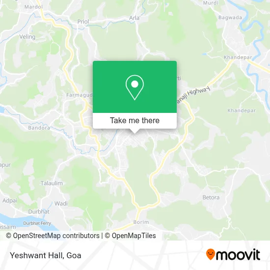 Yeshwant Hall map