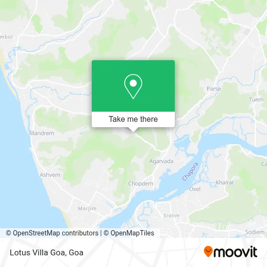 Lotus Villa Goa map