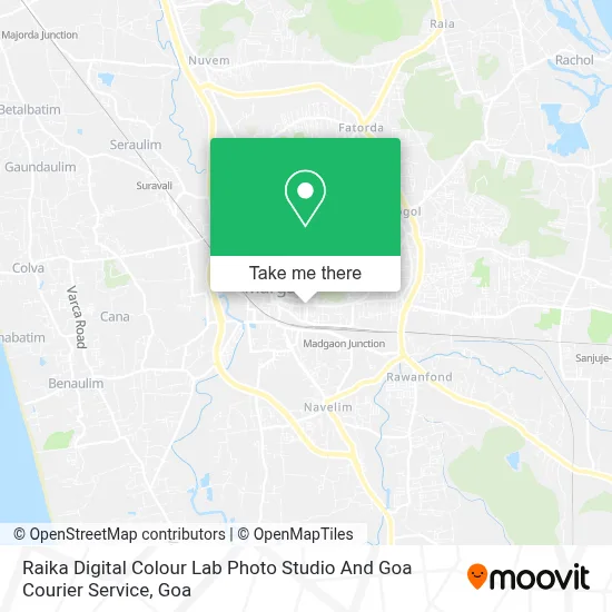 Raika Digital Colour Lab Photo Studio And Goa Courier Service map