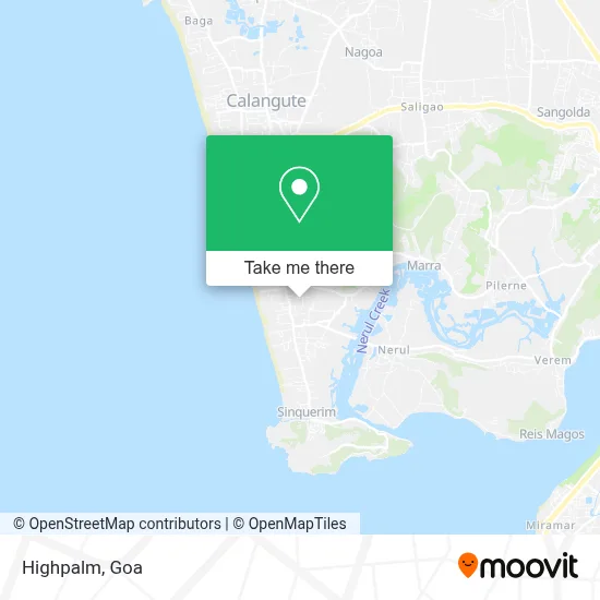 Highpalm map