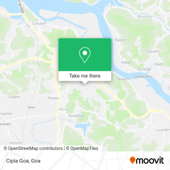 Cipla Goa map