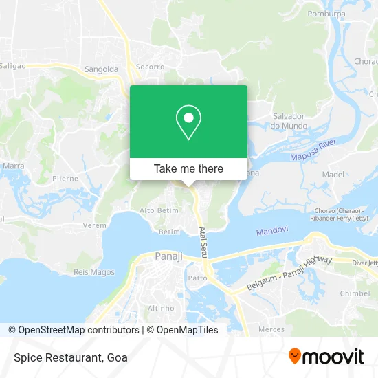 Spice Restaurant map