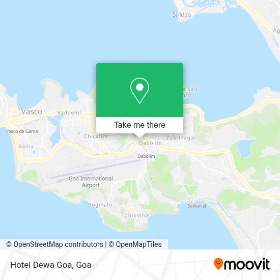 Hotel Dewa Goa map