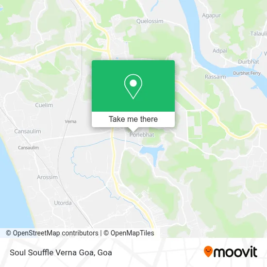 Soul Souffle Verna Goa map
