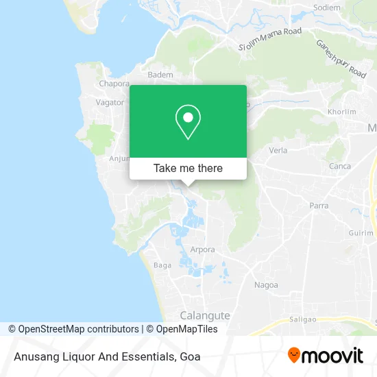 Anusang Liquor And Essentials map