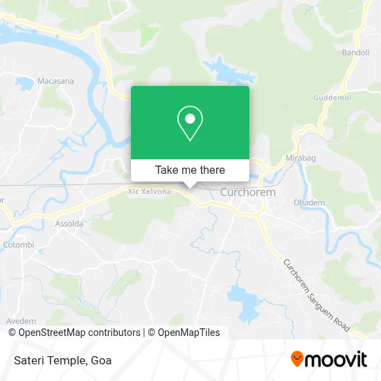 Sateri Temple map