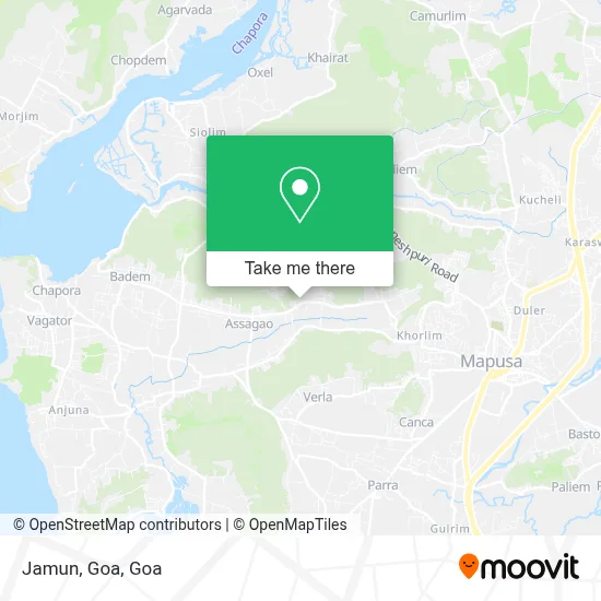 Jamun, Goa map