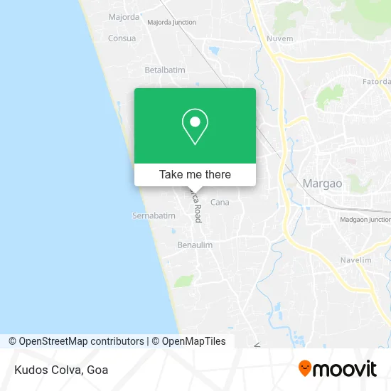 Kudos Colva map