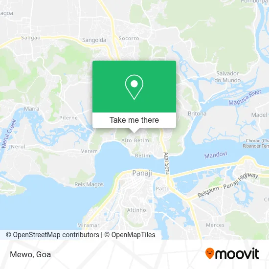 Mewo map