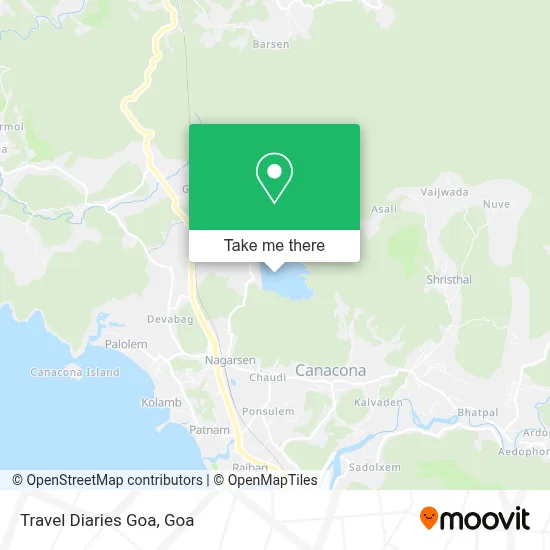 Travel Diaries Goa map