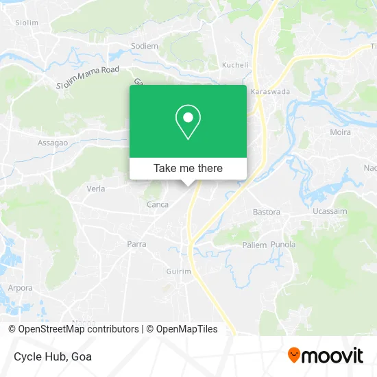 Cycle Hub map