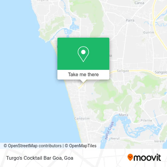 Turgo's Cocktail Bar Goa map