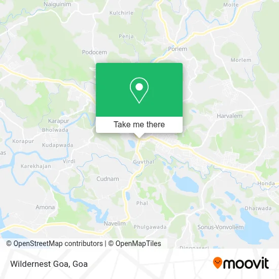 Wildernest Goa map