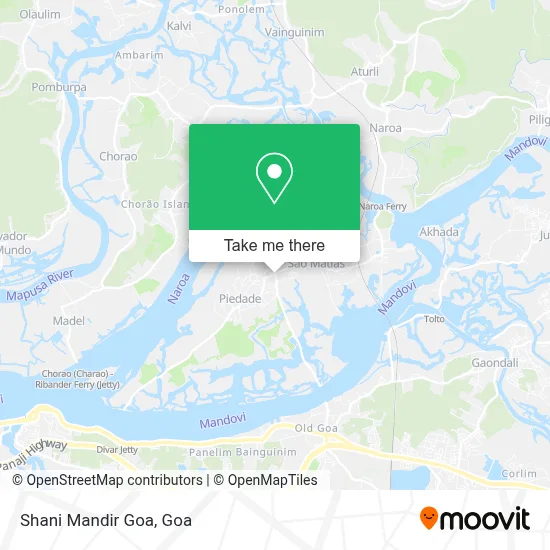 Shani Mandir Goa map