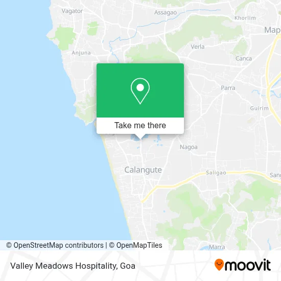 Valley Meadows Hospitality map