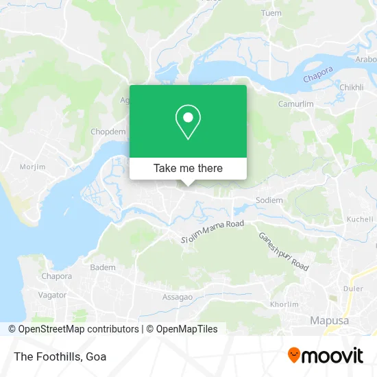 The Foothills map