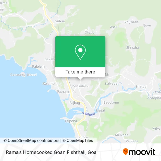 Rama's Homecooked Goan Fishthali map