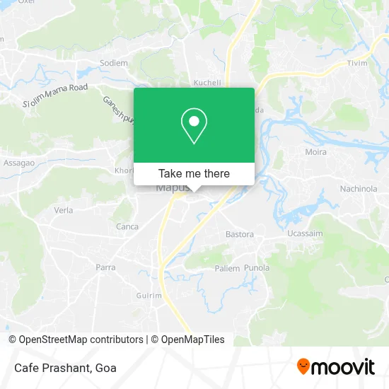 Cafe Prashant map