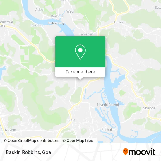 Baskin Robbins map
