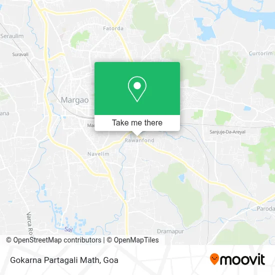 Gokarna Partagali Math map