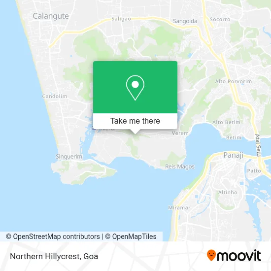 Northern Hillycrest map