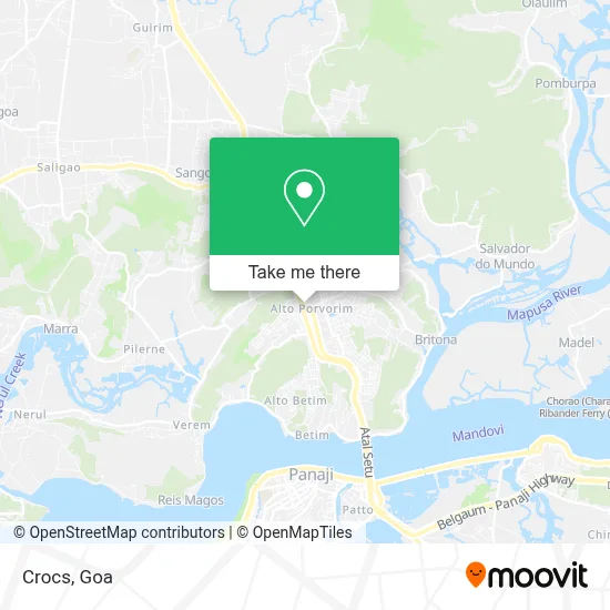 Crocs map