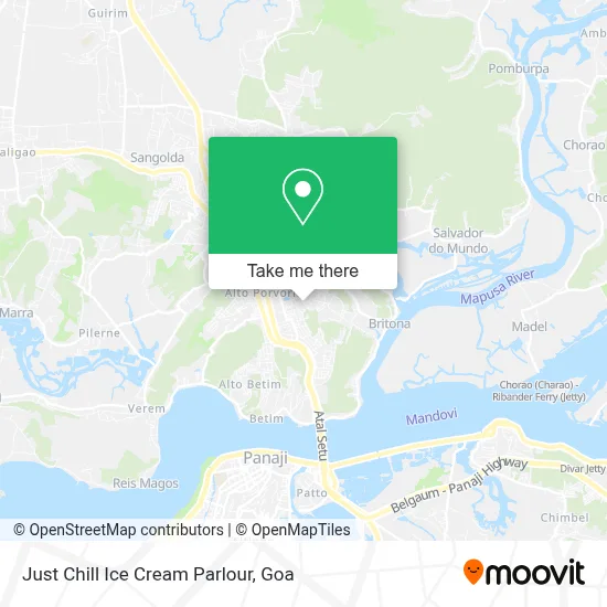 Just Chill Ice Cream Parlour map