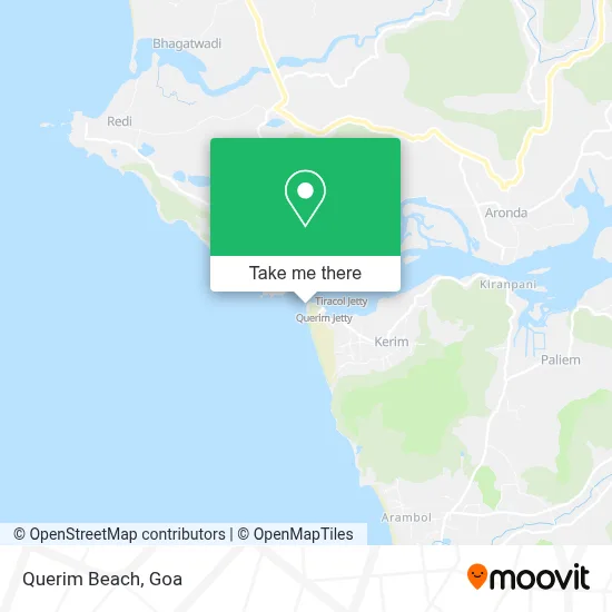 Querim Beach map