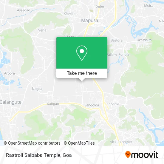 Rastroli Saibaba Temple map