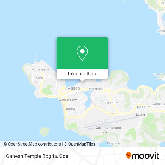 Ganesh Temple Bogda map