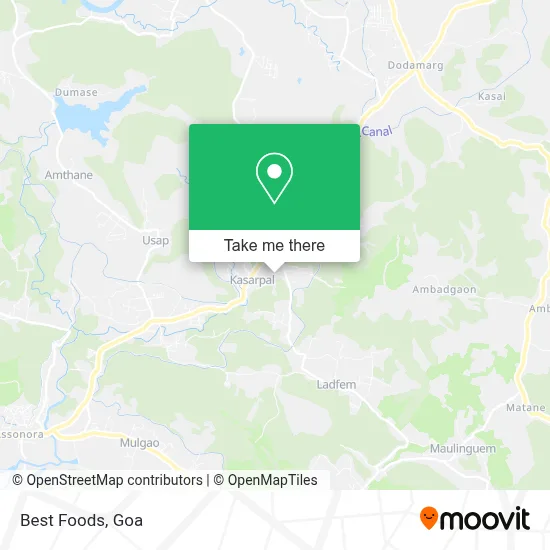 Best Foods map