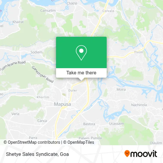 Shetye Sales Syndicate map