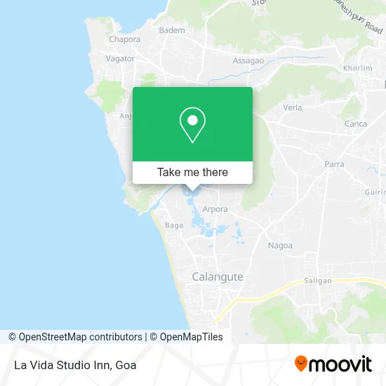 La Vida Studio Inn map