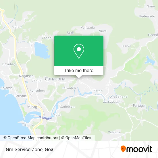 Gm Service Zone map