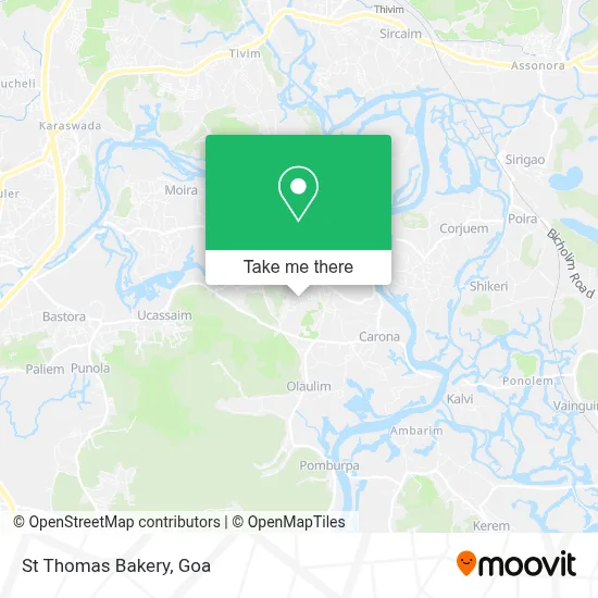 St Thomas Bakery map