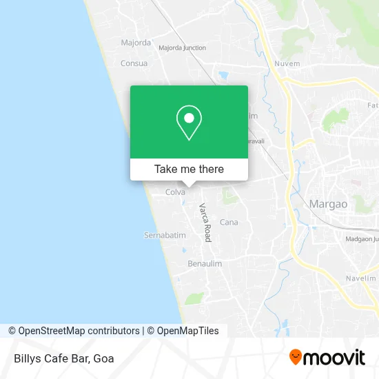 Billys Cafe Bar map