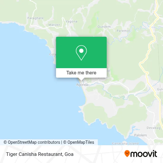 Tiger Canisha Restaurant map