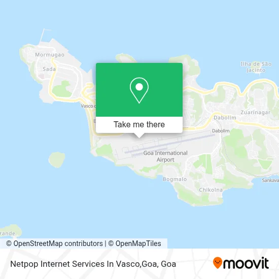 Netpop Internet Services In Vasco,Goa map