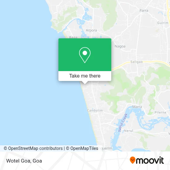 Wotel Goa map