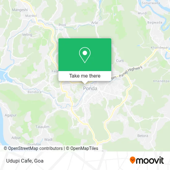 Udupi Cafe map