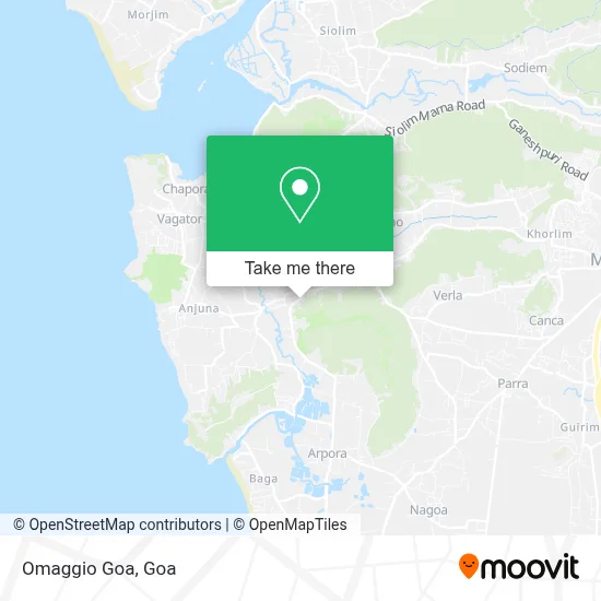 Omaggio Goa map