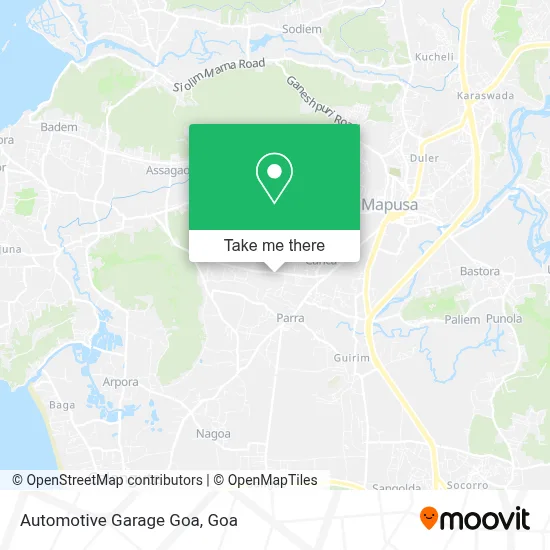Automotive Garage Goa map