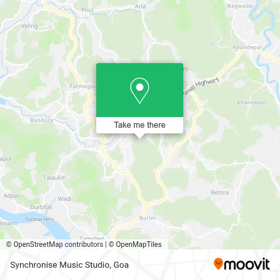Synchronise Music Studio map