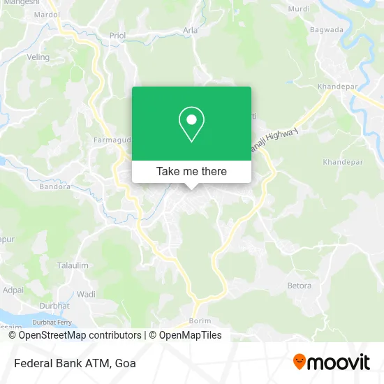 Federal Bank Atm map